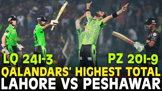 Qalandars Hits Highest Score of 2413 Runs Against Zalmi  Lahore vs Peshawar  HBL PSL 2023  MI2A [upl. by Grube]