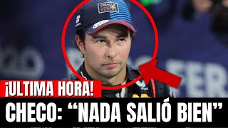 ¡CHECO PÉREZ DIÓ MENSAJE TOTALMENTE DESOLADO EN LA FORMULA 1 [upl. by Mueller781]