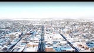 Flyover downtown Williston after storm [upl. by Anelam706]