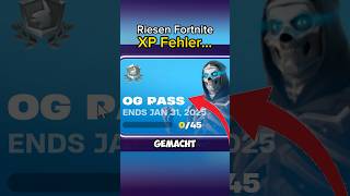 Riesen XP Fehler in Fortnite…😍🔥  fortnite shorts [upl. by Oinafipe]