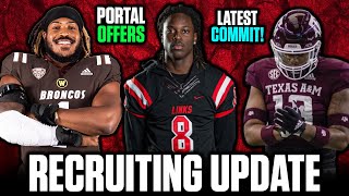 NEBRASKA FOOTBALL RECRUITING UPDATE DECOMMITS NEW OFFERS amp LATEST TRANSFER PORTAL NEWS [upl. by Vorfeld]