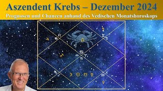 Aszendent Krebs  Dezember 2024  Vedisches Monatshoroskop [upl. by Snilloc]