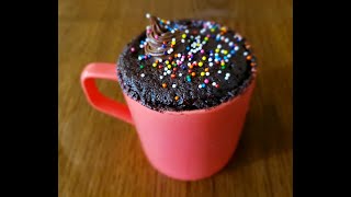 2 Min Chocolate Mug Cake Recipe  Fluffy Moist Cupcake  Eggless Microwave Mug Cake Yummy [upl. by Garett]