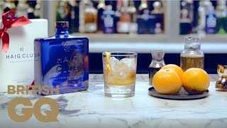 How to Make a Festive Old Fashioned  In the Mix Haig Club Cocktails  British GQ [upl. by Etty]