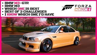 NEW BMW M3GTR VS BMW E46 M3  Head to head challenges FORZA HORIZON 4 [upl. by Sibby162]