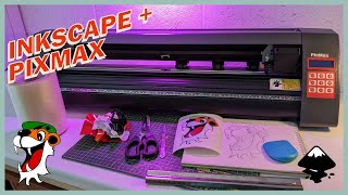 Making a Sticker With Inkscape and a PixMax Vinyl Cutter [upl. by Gaulin]