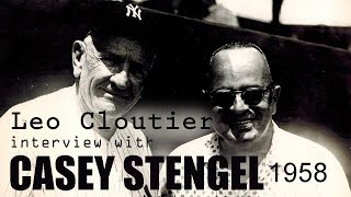 CASEY STENGEL Interviewed by Leo Cloutier in 1958  St Petersburg FLA [upl. by Siuqramed591]