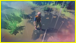 Procedural Puddles and Rain in Prismatica UE4 WIP [upl. by Sachi947]