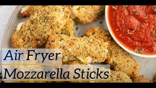 Air Fryer Mozzarella Sticks Ninja Foodi amp GlutenFree Optional [upl. by Lisan]