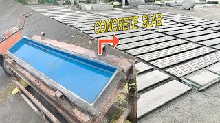 How to Make Precast Concrete Plates Slabs  Marking process [upl. by Rihsab707]