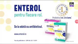 Reclama ENTEROL Se Ia Odata Cu Antibioticul Februarie 2021 [upl. by Annairba376]