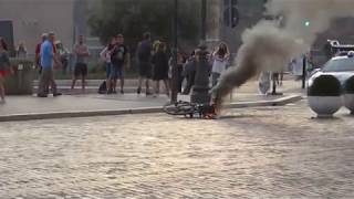 ebike Explodes in Rome [upl. by Nattirb]