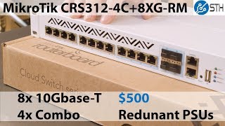 MikroTik CRS3124C8XGRM 12x 10GbaseT Switch Review [upl. by Dominga]