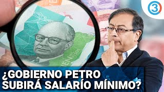 ¡URGENTE Inicia discusión salario mínimo 2024 ¿Gobierno Petro lo subirá La gente opina [upl. by Kimitri]