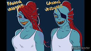 Fanon vs Canon Undertale [upl. by Nylirret]