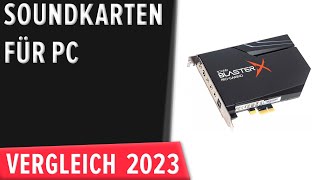 TOP–7 Die besten Sound­karten für PC Interne amp Externe Test amp Vergleich 2023  Deutsch [upl. by Bernardi]