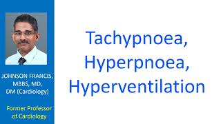 Tachypnoea Hyperpnoea Hyperventilation [upl. by Hastie]