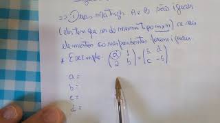 Igualdade de matrizes  Aula explicativa 1 [upl. by Berky]