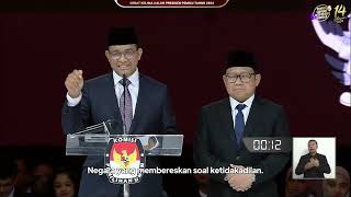 Closing Statement Anies Baswedan  Debat Final Pilpres 2024 [upl. by Boyt]