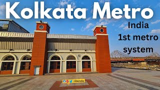 Kolkata metro  Indias first Metro system  rslive  4k [upl. by Chapnick]