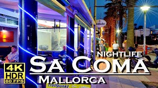 Sa Coma Mallorca nightlife and evening 4K 60fps HDR UHD Dolby Atmos 💖 Best places 👀 walking tour [upl. by Hirai91]