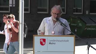 Flaggentag Mayors for peace Mainz 08072024 Dr Gernot Lennert DFGVK [upl. by Lamphere853]