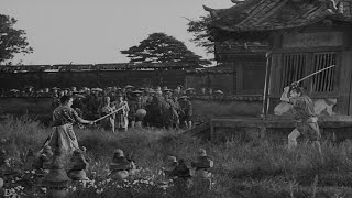 Seven Samurai 1954 scene 4K Akira Kurosawa [upl. by Asusej]