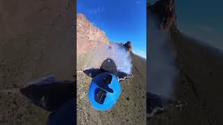 Popping smoke on a wingsuit jump off the flatiron [upl. by Abigael]