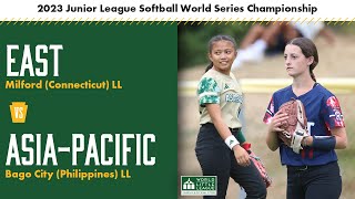 2023 Junior League Softball World Series Championship  Connecticut vs Philippines [upl. by Fadas]