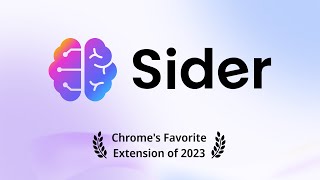 Sider 40 ChatGPT Sidebar Enhance workflow with ChatGPT Claude Bard for search read and write [upl. by Limaj]