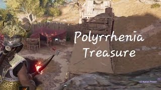 Assassins Creed Odyssey  Polyrrhenia Military Camp  Loot treasure  Burn War supplies [upl. by Elicul]