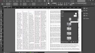 Placing and Flowing Text in InDesign Tutorial [upl. by Llewon]