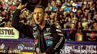 Reigning World Champion Zeke Thurstons Top Saddle Bronc Rides of 2024  Best of 2024 [upl. by Ardni798]