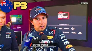 Declaraciones de Checo Pérez Tras Clasificar P3  Gran Premio Australia 2024 [upl. by Northway62]