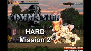 Commando 2  Hard mode playthrough  Mission 2 [upl. by Ahseila]