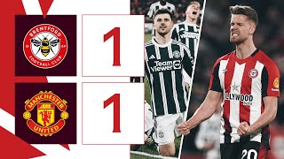 Ajer  Mount score in CHAOTIC finish  Brentford 1 Manchester United 1  Premier League Highlights [upl. by Emmer]