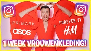 1 WEEK VROUWENKLEDING DRAGEN OP INSTAGRAM Dameskleding Experiment [upl. by Aznofla]