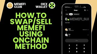 How To SwapSell Your MemeFi Tokens Onchain [upl. by Aihtennek]