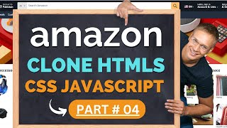 amazon clone using html css JavaScript responsive Part04  become future star [upl. by Nossaj]