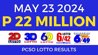 9pm Lotto Result Today May 23 2024  PCSO [upl. by Dace]