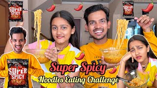 EATING The Worlds SPICIEST Ramen Noodles  Challenge 🥵 [upl. by Aihsekal]