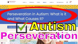 Perseveration in Autism What is it and What Causes it [upl. by Griff]