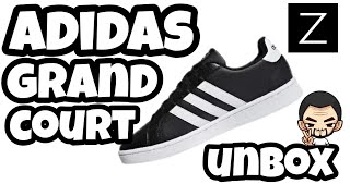 ADIDAS Grand Court Black UNBOXING [upl. by Deer]