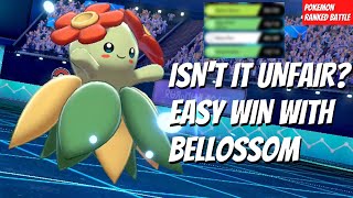 Ranked Battle Series10 Bellossom is Loved by Creator Completely Unfair Pokémon Sword and Shield [upl. by Doubler]