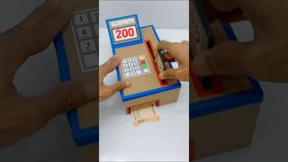 ATM Machine बनाओ  How to make ATM Swipe Machine using Cardboard with Card shorts trending [upl. by Nahte]