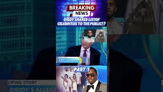 👀 quotP Diddy Reveals Celebrity List to the Public Who’s on Itquot 👀 pdiddy pdiddyparty [upl. by Mlawsky]