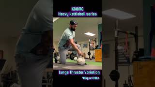 HEAVY KETTLEBELL THRUSTER VARIATION [upl. by Leirbag]