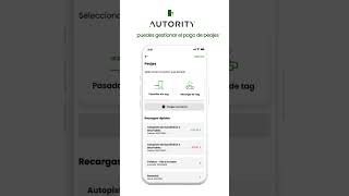 Paga Peajes Fácilmente con Autority  Recarga de Telepeaje y Post Pago [upl. by Shellans]