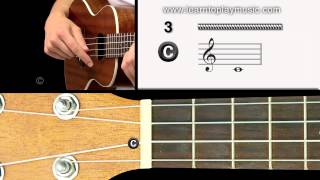 02  Ukulele Tuning 3rd String C Note [upl. by Safier]