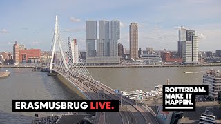 Live Stream  Erasmusbrug Kop van Zuid Cruise Terminal Rotterdam [upl. by Wahlstrom]